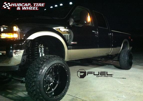 vehicle gallery/ford f 350 fuel hostage d531 0X0  Matte Black wheels and rims